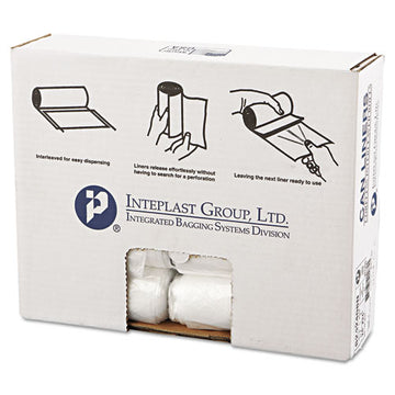 Inteplast Group High-density Commercial Can Liners, 10 Gal, 8 Microns, 24" X 24", Natural, 1,000-carton freeshipping - TVN Wholesale